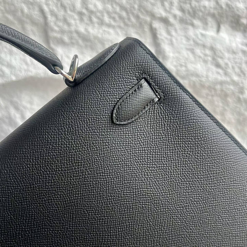 エルメス ケリー28の通販 HERMES ケリー28 外縫い ブラック ヴォーエプソン シルバー金具 H042343CK89 エルメス ケリー28 外縫い - 画像 (7)