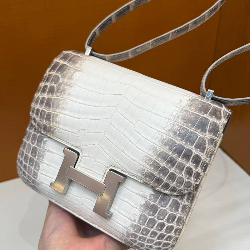 エルメス コンスタンスの通販 HERMES コンスタンス3 ミニ ヒマラヤ クロコダイル シルバー金具 H010323CK01 コンスタンス ミニ ヒマラヤ - 画像 (6)