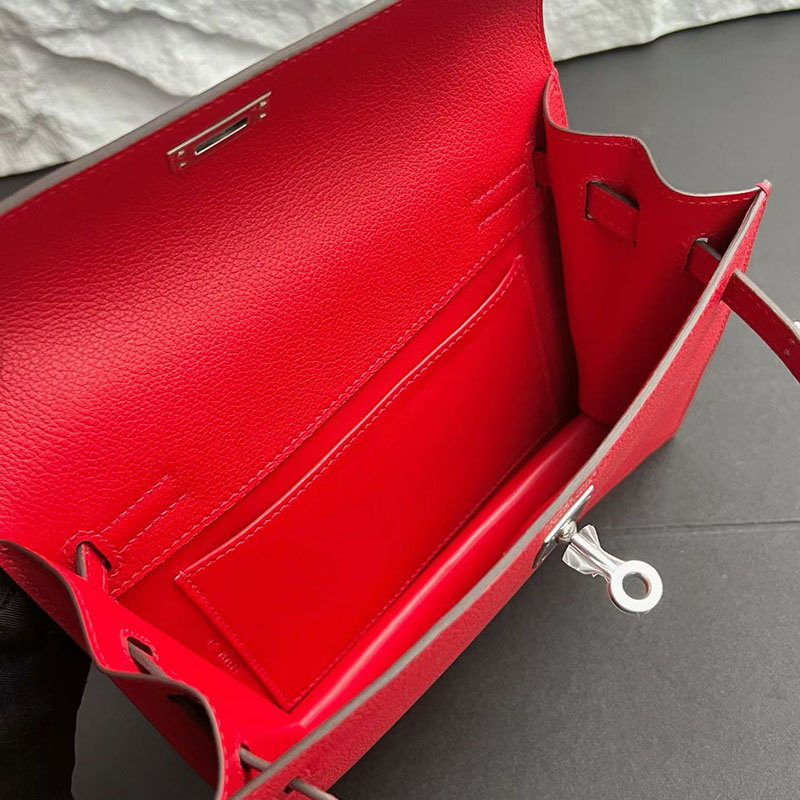 エルメス ケリーダンスの通販 HERMES ケリーダンス2 ルージュヴィフ エバーカラー シルバー金具 H076241CK53 エルメス リュック レザー - 画像 (5)