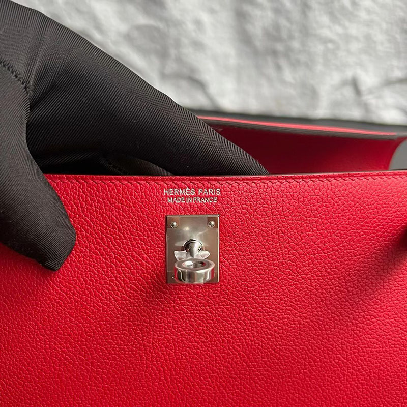 エルメス ケリーダンスの通販 HERMES ケリーダンス2 ルージュヴィフ エバーカラー シルバー金具 H076241CK53 エルメス リュック レザー - 画像 (3)