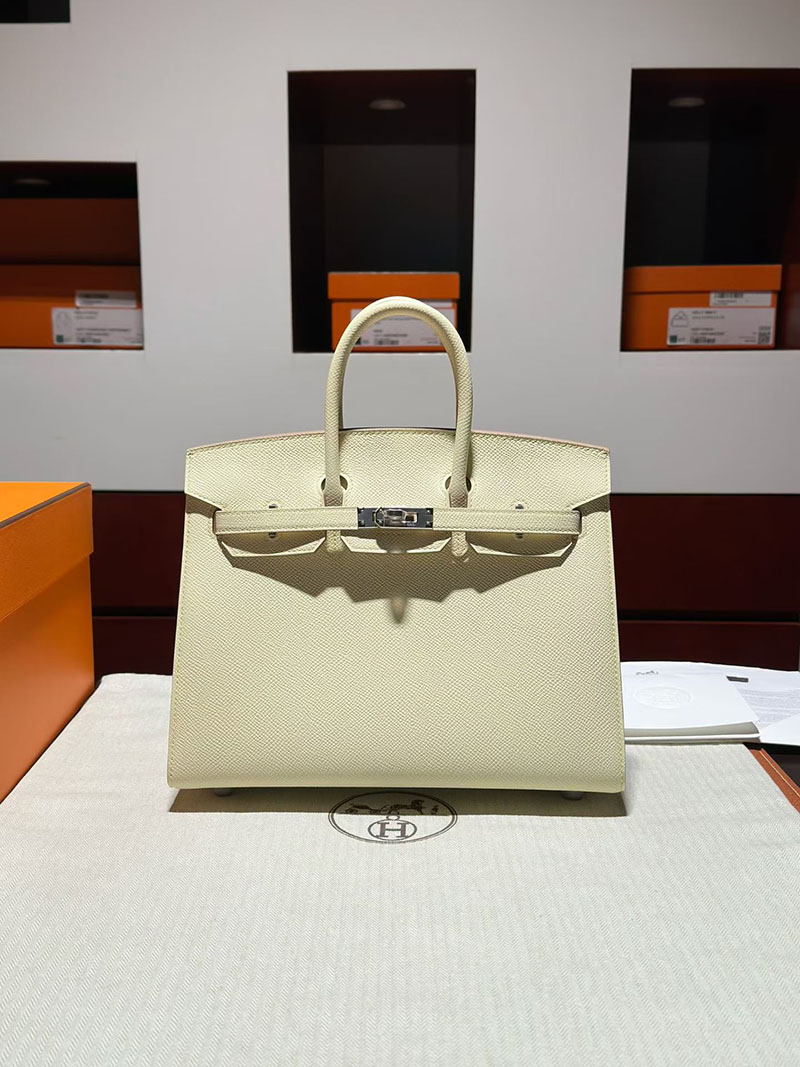 エルメス バーキン25の通販 HERMES バーキン25セリエ ジョーヌミルトン ヴォーエプソン ゴールド金具 H082302CKI8 エルメス バーキン25 人気色 - 画像 (3)