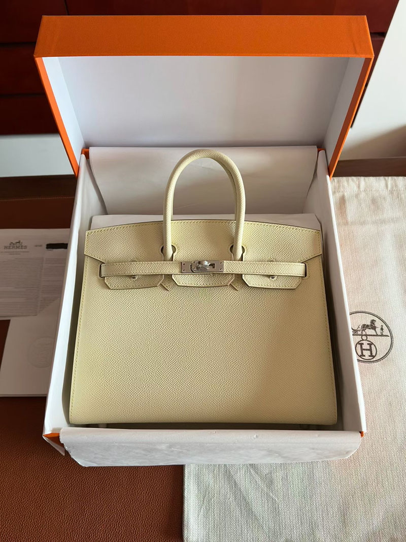 エルメス バーキン25の通販 HERMES バーキン25セリエ ジョーヌミルトン ヴォーエプソン ゴールド金具 H082302CKI8 エルメス バーキン25 人気色 - 画像 (2)