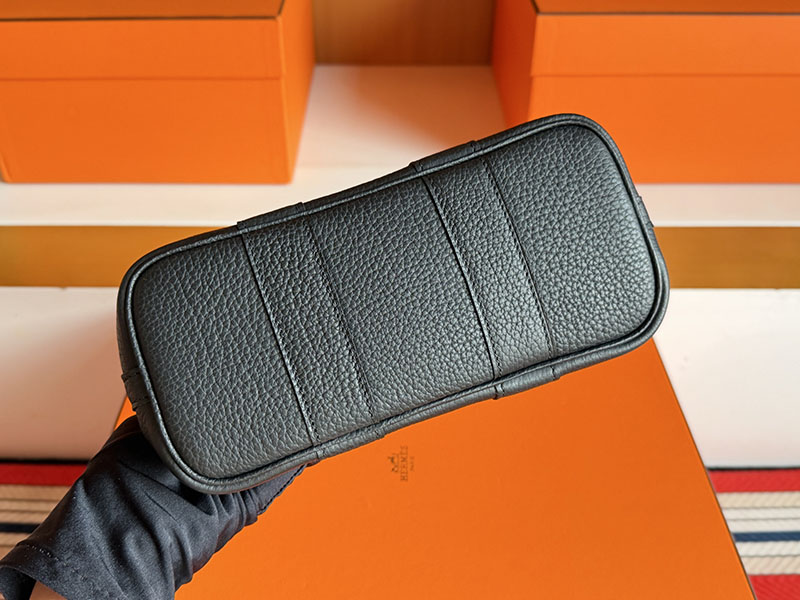 エルメスバッグの通販 HERMES ネオ・ガーデン 23 ブラック/ブルー ネゴンダ/トワルアッシュ シルバー金具 2633049 ガーデンパーティー ミニ - 画像 (9)