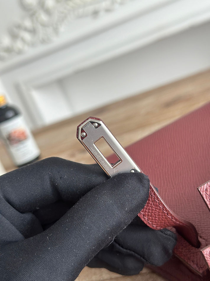 エルメス ミニバッグの定価 HERMES ケリーミニ2 ボルドー ヴォーエプソン シルバー金具 H073663CK57 エルメス ケリー 値段 - 画像 (4)