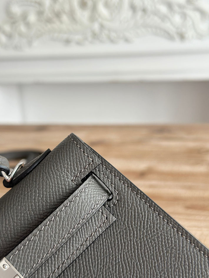 エルメス ケリーバッグの定価 HERMES ケリーミニ2 エタン ヴォーエプソン シルバー金具 H073663CK8F エルメス バッグ人気ランキング - 画像 (6)