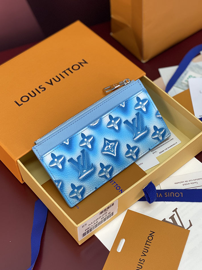 ルイヴィトン カードケース 販売店舗 lv コインカード・ケース フローズン・ブルーベリーブルー M28626 ヴィトン カードケース 新作 - 画像 (11)