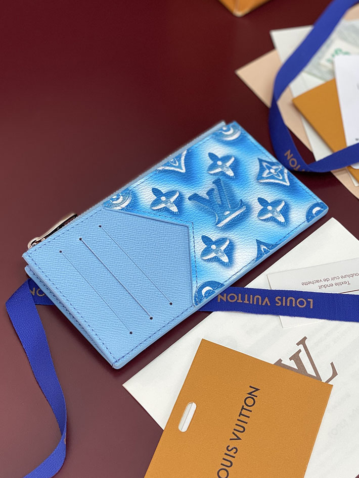 ルイヴィトン カードケース 販売店舗 lv コインカード・ケース フローズン・ブルーベリーブルー M28626 ヴィトン カードケース 新作 - 画像 (10)