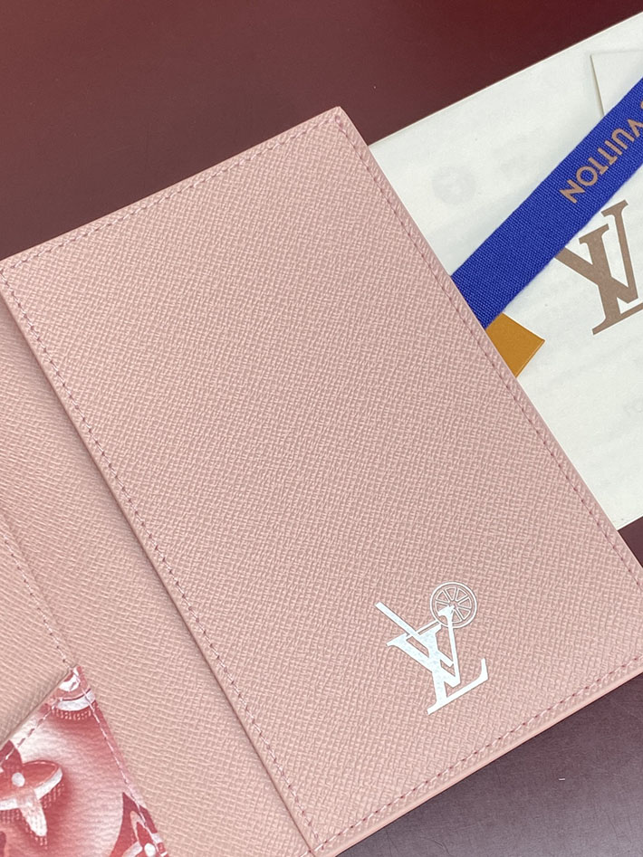 ルイヴィトン カードケース 販売店舗 lv パスポートカバー クーヴェルテュール・パスポール コットンキャンディピンク M28620 ヴィトン カードケース 財布代わり - 画像 (7)