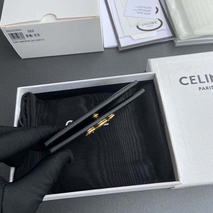 最高級セリーヌスーパーコピー CELINE バイフォールド トリオンフ カードホルダー ブラック 10P353DPV.38NO セリーヌ カードケース 財布代わり - 画像 (7)