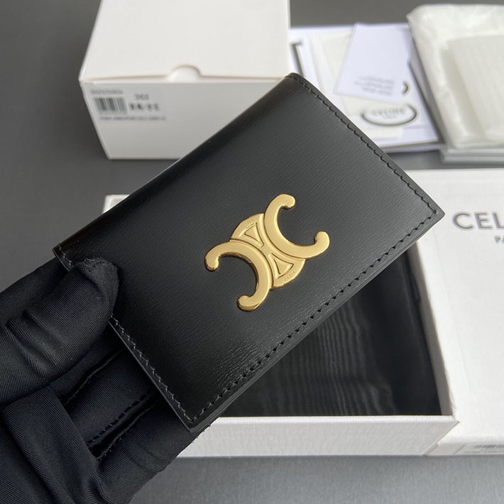 最高級セリーヌスーパーコピー CELINE バイフォールド トリオンフ カードホルダー ブラック 10P353DPV.38NO セリーヌ カードケース 財布代わり - 画像 (6)
