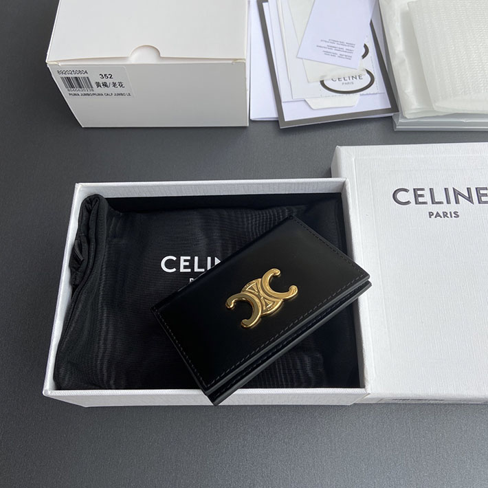 最高級セリーヌスーパーコピー CELINE バイフォールド トリオンフ カードホルダー ブラック 10P353DPV.38NO セリーヌ カードケース 財布代わり - 画像 (3)