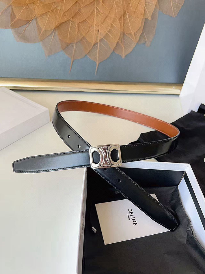 最高級セリーヌスーパーコピー CELINE ナローベルト レディース Medium 25MM ミディアム トリオンフ 2632541 セリーヌ ベルト 安い - 画像 (4)