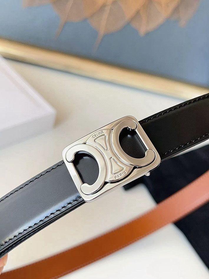 最高級セリーヌスーパーコピー CELINE ナローベルト レディース Medium 25MM ミディアム トリオンフ 2632541 セリーヌ ベルト 安い - 画像 (3)