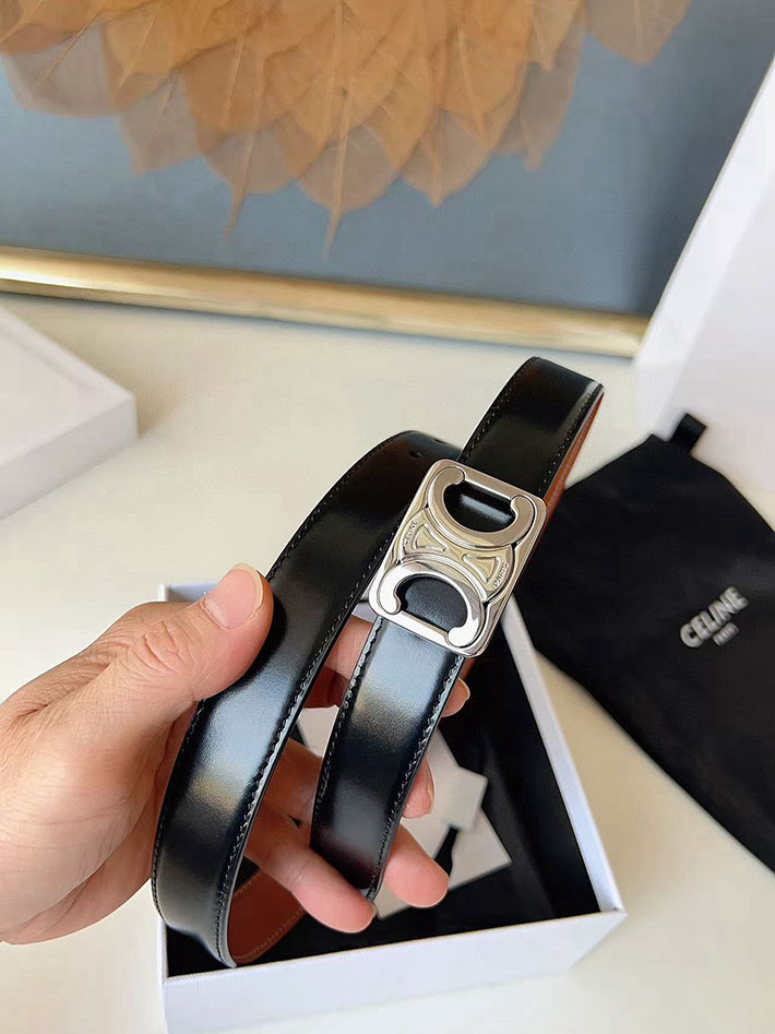 最高級セリーヌスーパーコピー CELINE ナローベルト レディース Medium 25MM ミディアム トリオンフ 2632541 セリーヌ ベルト 安い - 画像 (2)
