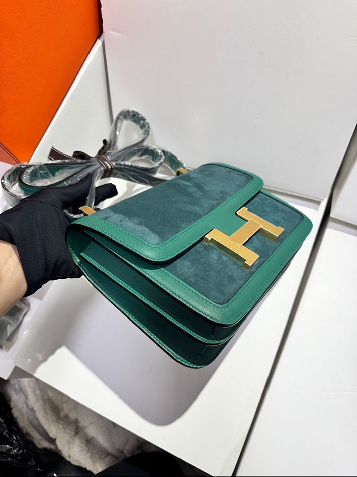 エルメス コンスタンス 24の通販 HERMES コンスタンス 24 マラカイト スイフト/グリズリー ゴールド金具 H060101CCZ6 コンスタンス 24 - 画像 (5)