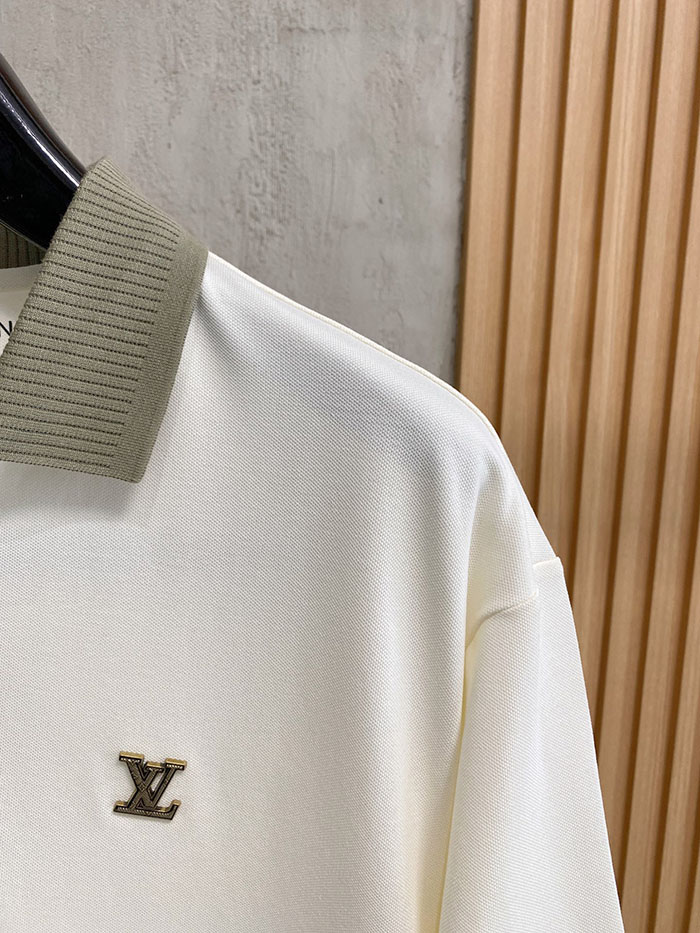 最高級ルイヴィトンスーパーコピー Louis Vuitton コットン 2026年春夏新作 メンズ ポロシャツ 半袖Tシャツclothes202600422 カジュアルなメンズ白ポロシャツ - 画像 (9)