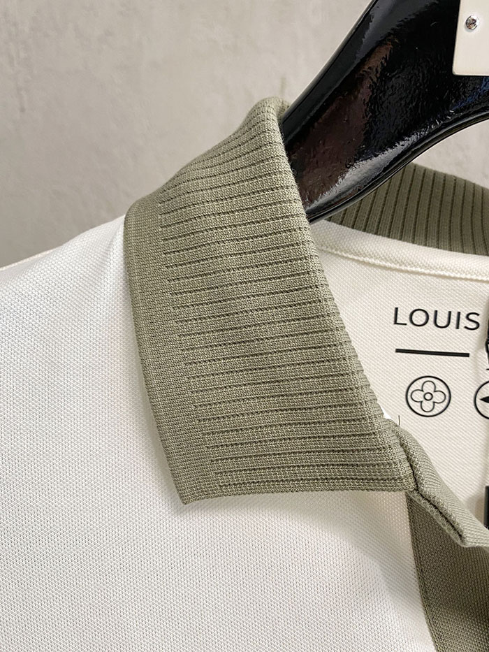 最高級ルイヴィトンスーパーコピー Louis Vuitton コットン 2026年春夏新作 メンズ ポロシャツ 半袖Tシャツclothes202600422 カジュアルなメンズ白ポロシャツ - 画像 (6)