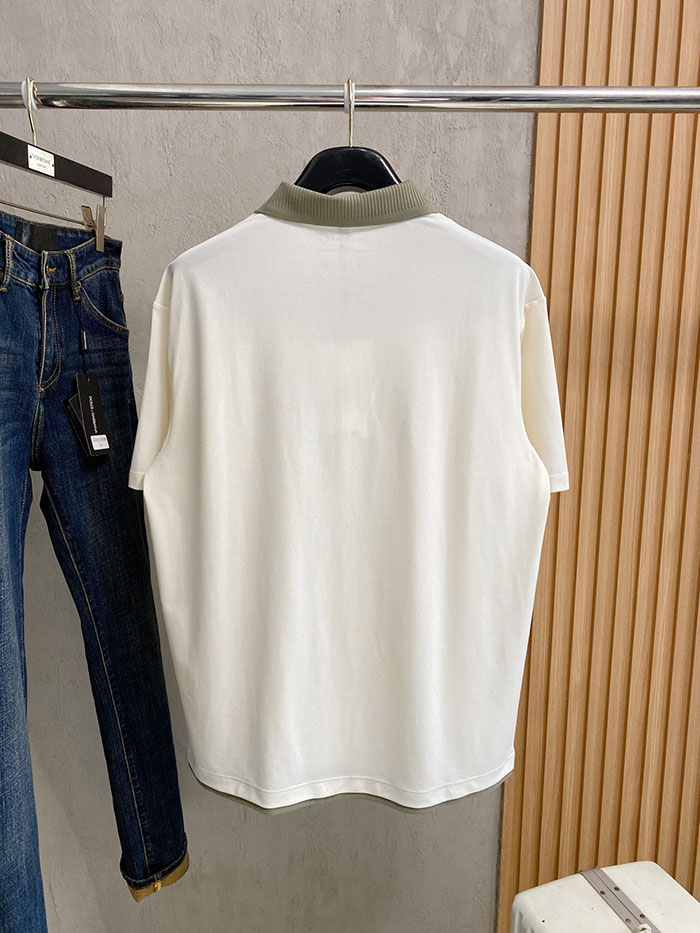 最高級ルイヴィトンスーパーコピー Louis Vuitton コットン 2026年春夏新作 メンズ ポロシャツ 半袖Tシャツclothes202600422 カジュアルなメンズ白ポロシャツ - 画像 (3)
