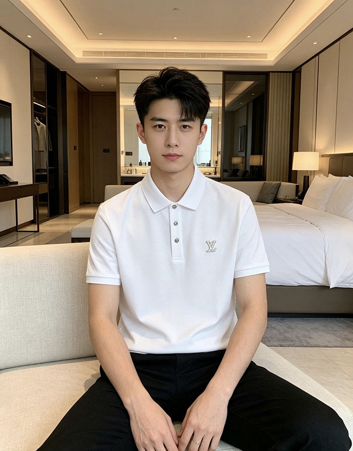 最高級ルイヴィトンスーパーコピー Louis Vuitton コットン 2026年春夏新作クラシックロゴポロシャツclothes202600428 ルイ・ヴィトンの白いカジュアルポロシャツ - 画像 (9)
