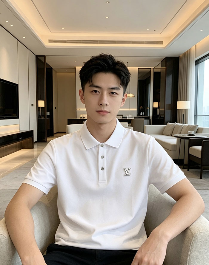 最高級ルイヴィトンスーパーコピー Louis Vuitton コットン 2026年春夏新作クラシックロゴポロシャツclothes202600428 ルイ・ヴィトンの白いカジュアルポロシャツ - 画像 (8)