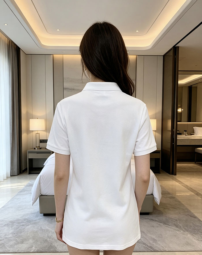 最高級ルイヴィトンスーパーコピー Louis Vuitton コットン 2026年春夏新作クラシックロゴポロシャツclothes202600428 ルイ・ヴィトンの白いカジュアルポロシャツ - 画像 (5)