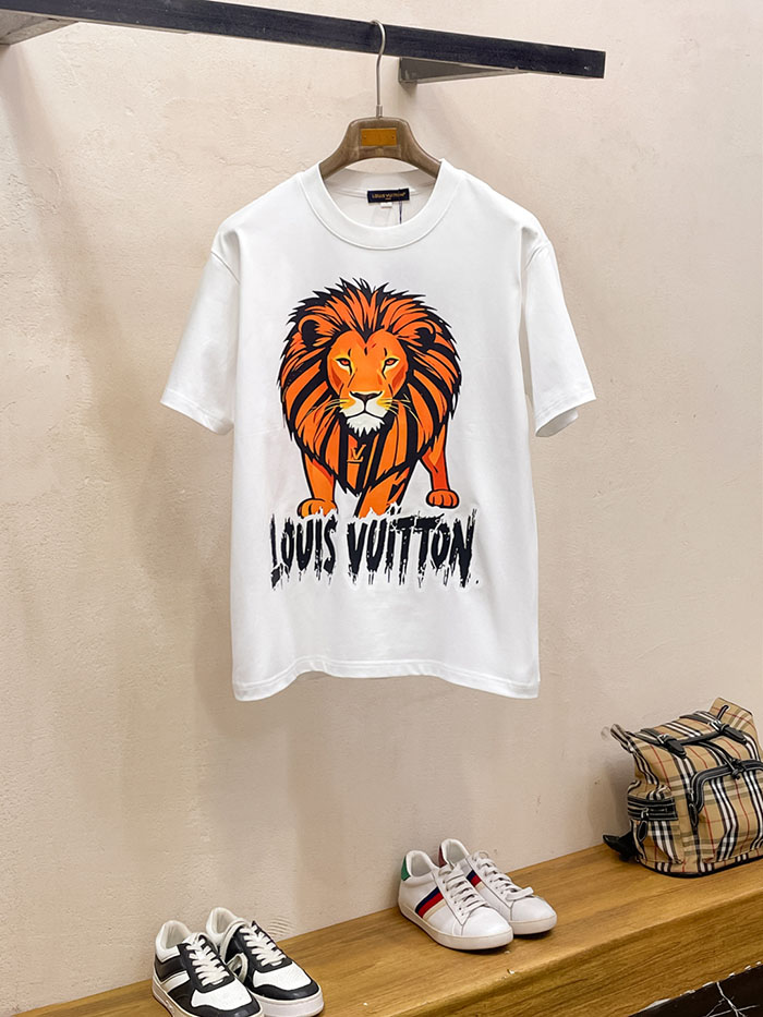 ルイ・ヴィトンの高級カスタムホワイトTシャツ
