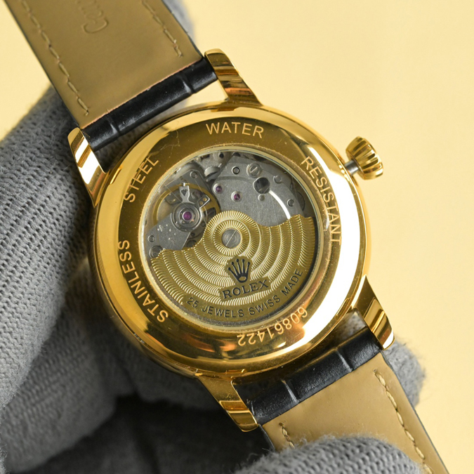 ブランド腕時計専門店 通販 ROLEX セリーニ プリンス デイト 18Kイエローゴールド 黒革ベルト 腕時計 - 画像 (7)