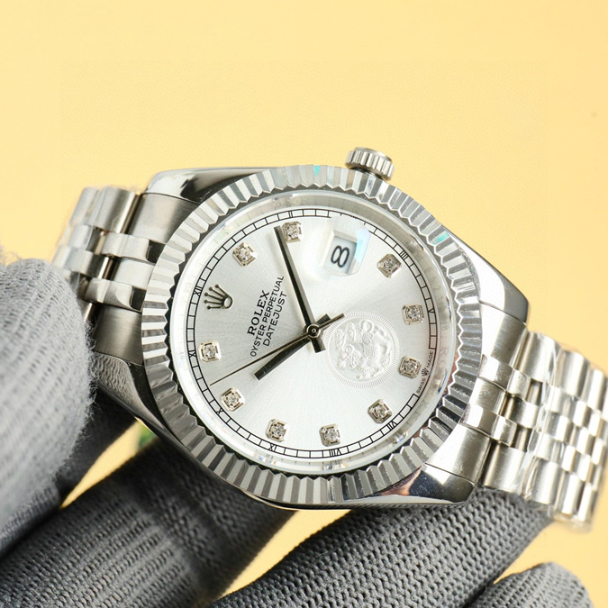 ブランド腕時計専門店 通販 ロレックス ROLEX デイトジャストランダムシリアル ホワイトシェル/ダイヤモンド メンズ 腕時計 - 画像 (4)
