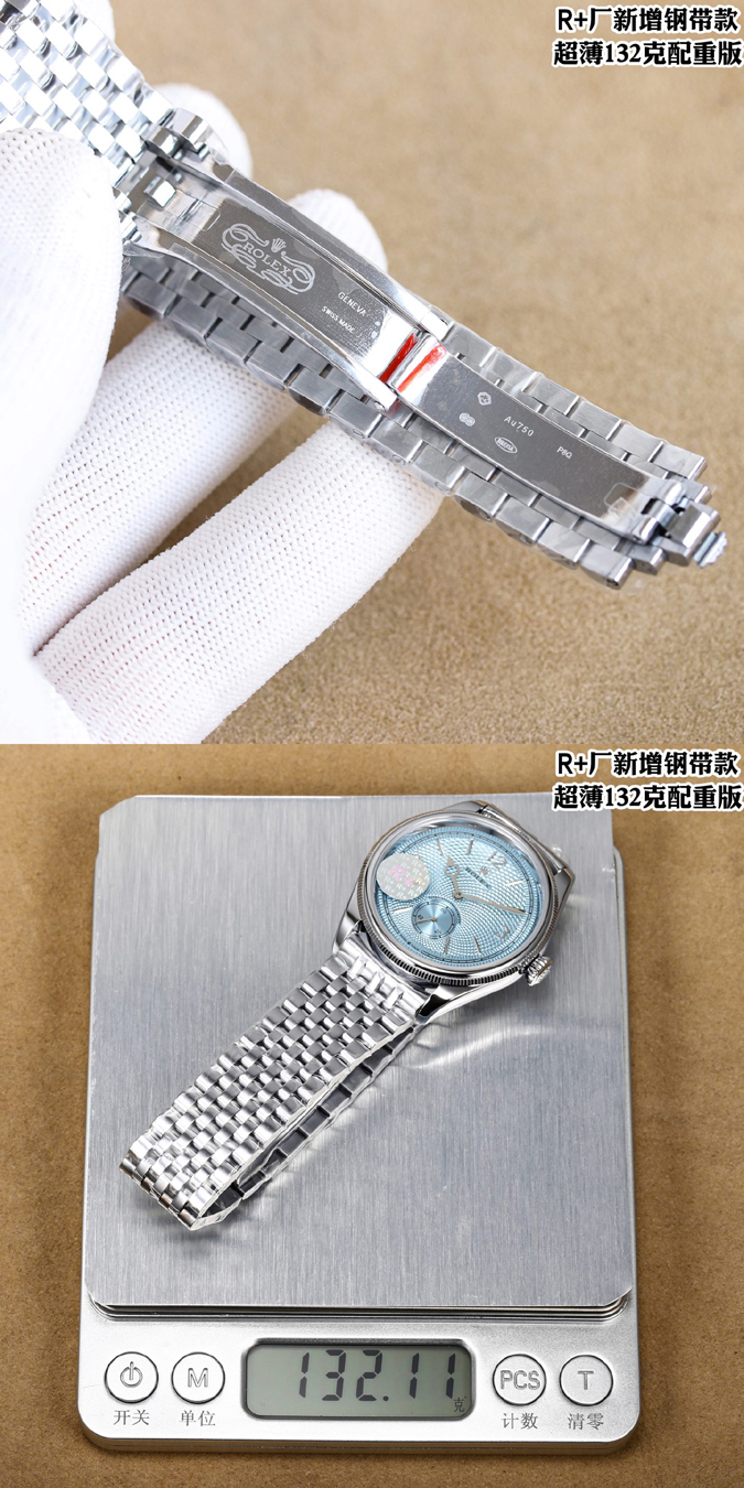 ROLEX セルニニ ムーンフェイズ 18Kホワイトゴールド ダイヤ ブルー guilloche ディスク ムーン 自動巻き メンズ - 画像 (9)