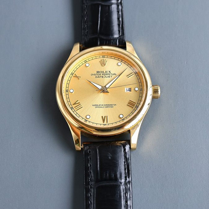 ブランド腕時計専門店 通販 ROLEX セルニニ 18Kイエローゴールド ダイヤ ホワイト デイト 自動巻き 革ベルト メンズ - 画像 (3)