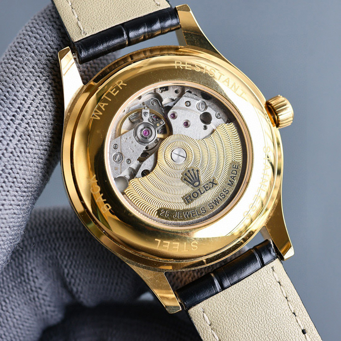 ブランド腕時計専門店 通販 ROLEX セルニニ 18Kイエローゴールド ダイヤ ホワイト デイト 自動巻き 革ベルト メンズ - 画像 (6)